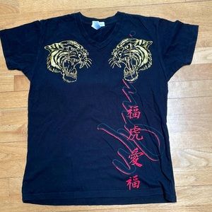 Wynn Las Vegas Golden Tiger Black Tee T Shirt M